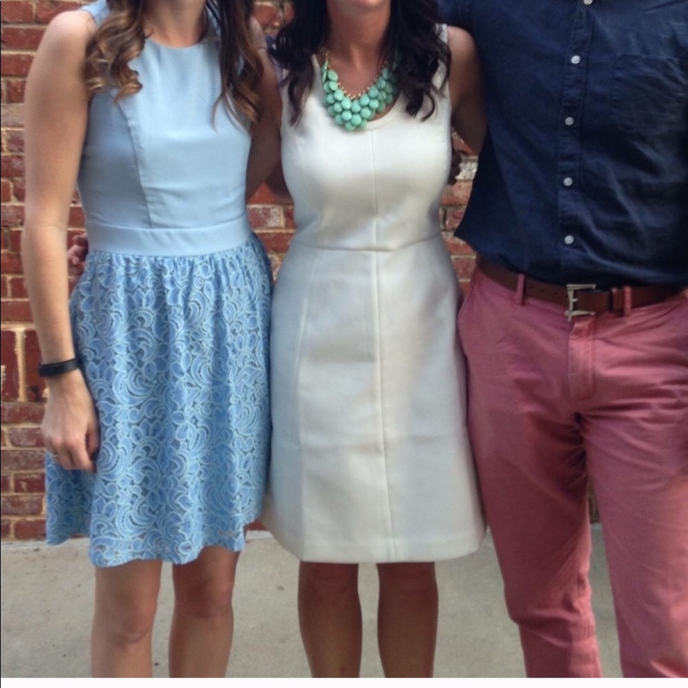 White formal J. Crew dress